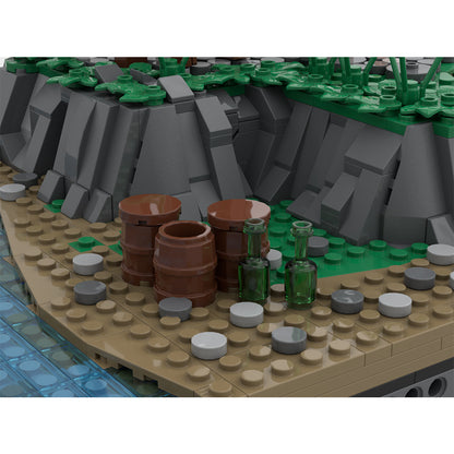 medieval watchtower building blocks set by tyrolmocs