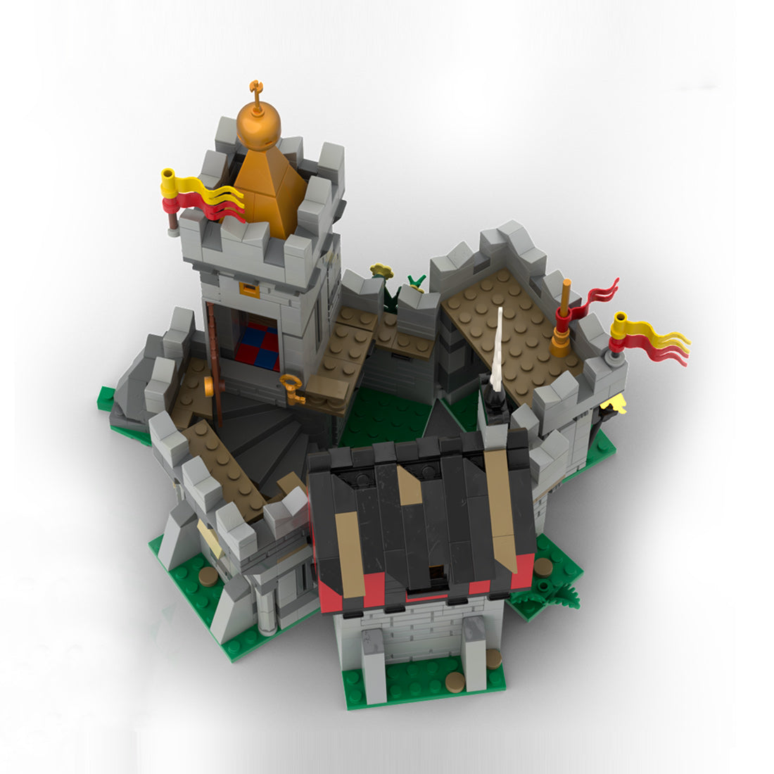 moc-209693 the sovereign’s secret retreat building blocks set (792pcs)