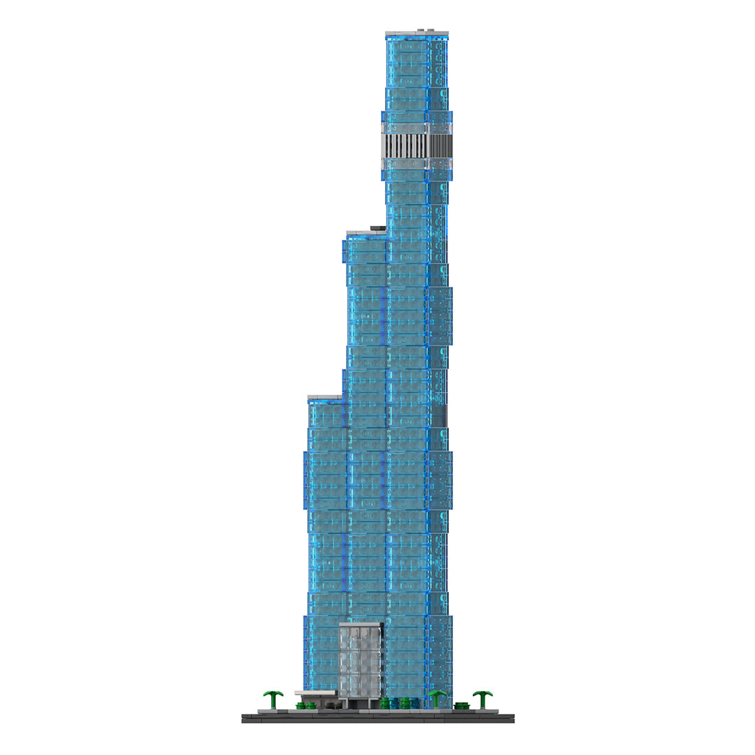 moc-256851 the st. regis chicago 1:800 scale architecture building blocks set (2041pcs)