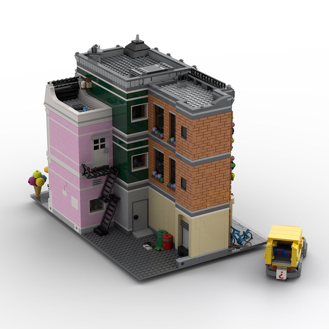 moc-226380 commercial center building blocks set (3853pcs)