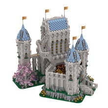 medieval ivory fantasy castle building blocks set(8027pcs)