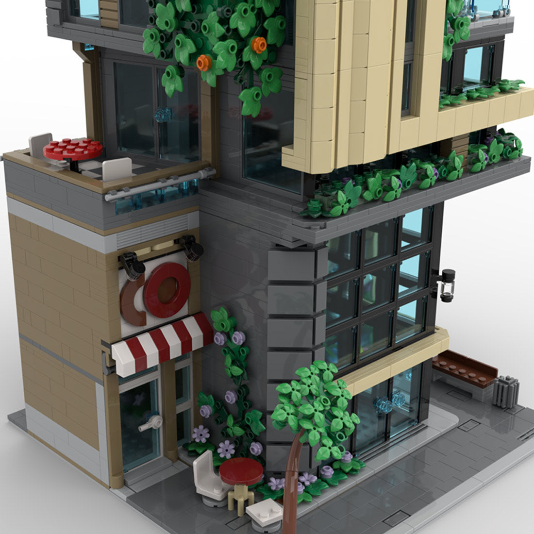 moc-254356 modern skyscraper building blocks set(4602pcs）