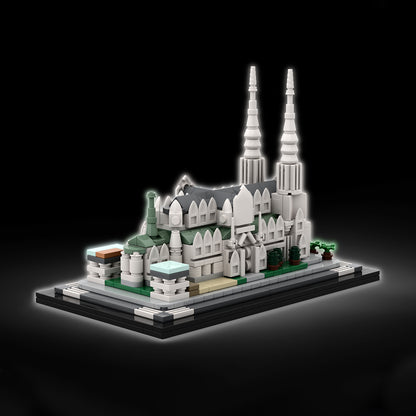 moc-212962 1/800 scale st. patrick’s cathedral building blocks set (580pcs)