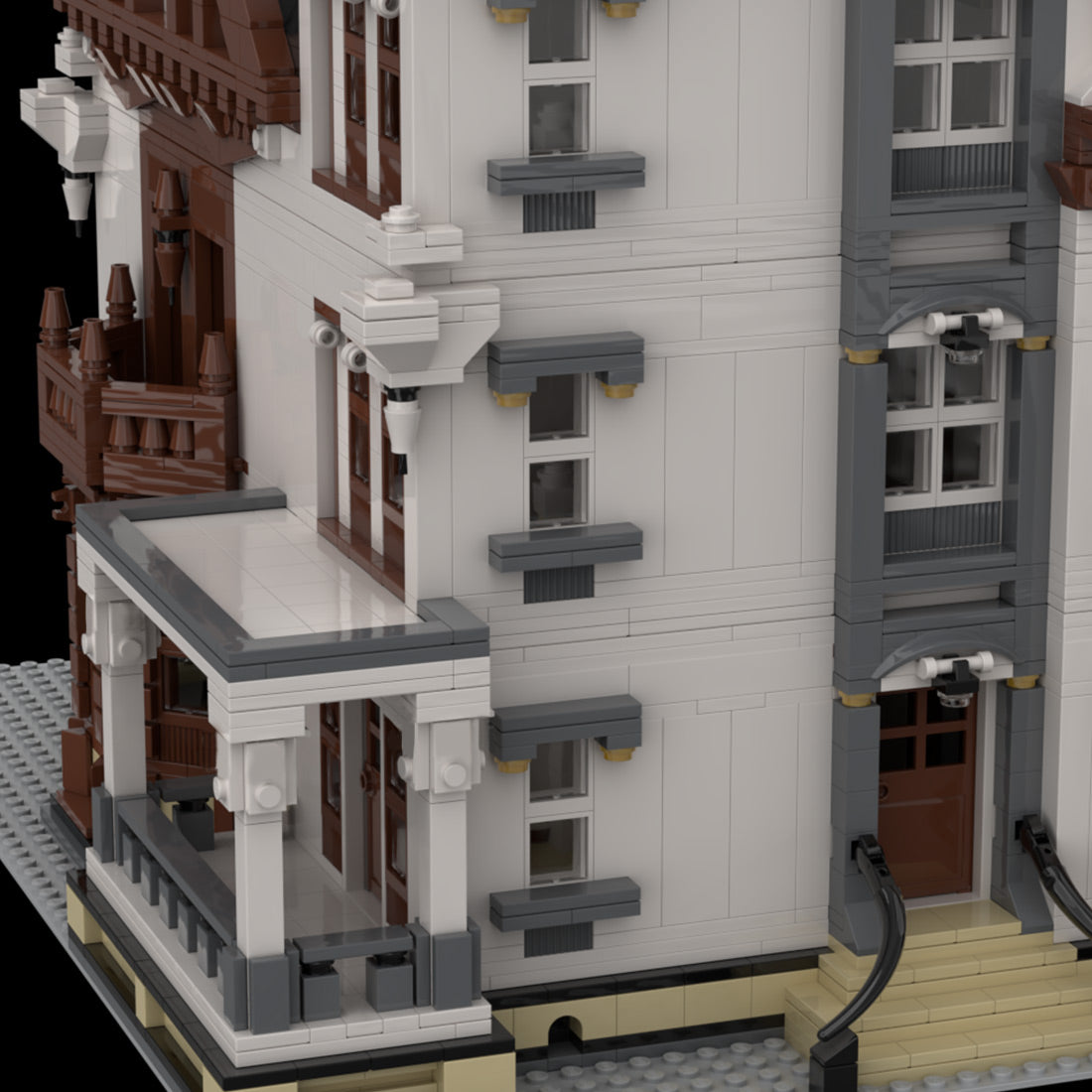 suburban residence building block set(7407pcs)