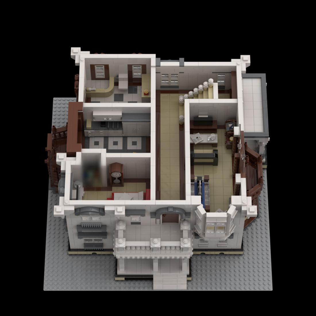 suburban residence building block set(7407pcs)