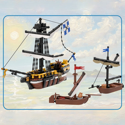moc loading docks seaside harbor castle building blocks