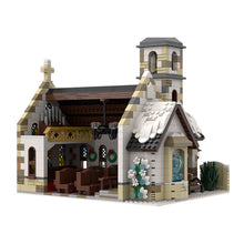 moc-147549 winter country church modular model building blocks toys set (1769pcs)