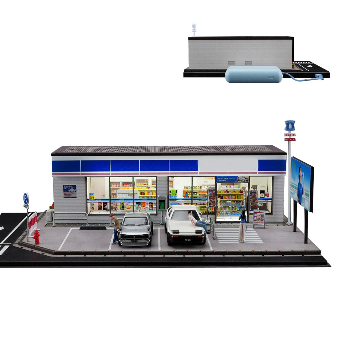 1/64 scale lawson convenience store diorama building scene model