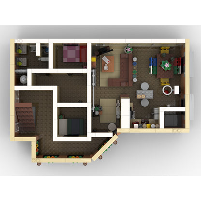 SitComplex 11-Story City Apartment Building Blocks by BrickArtisan
