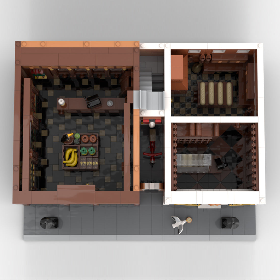 moc-197879 colonial goods store & old bakery building block set(7296pcs)