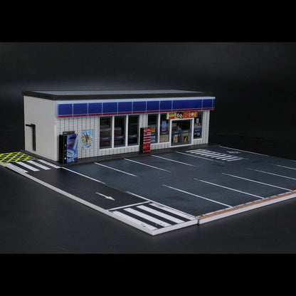 1/64 Scale Lawson Convenience Store Diorama Building Scene Model with Parking Area