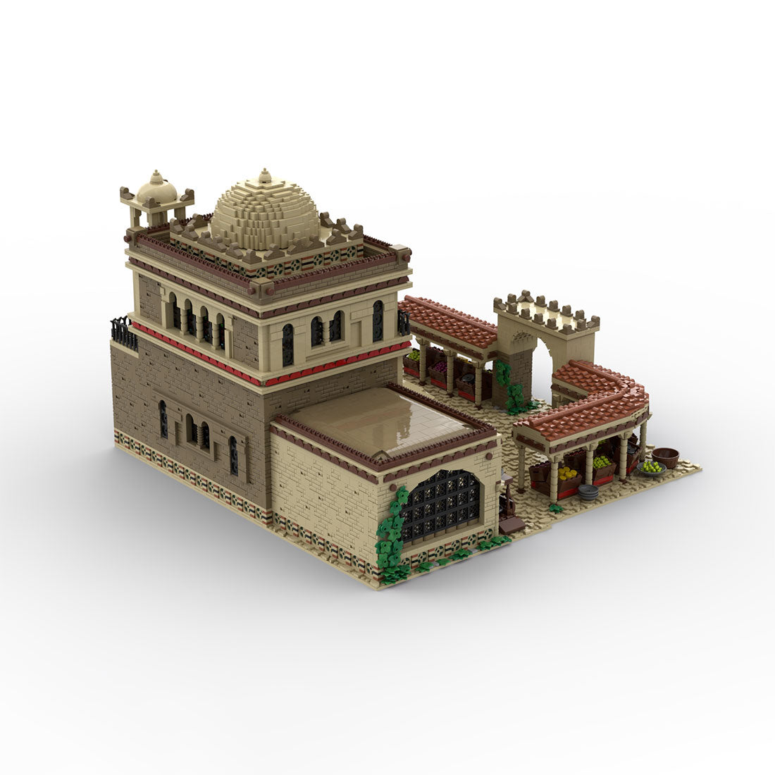 moc-215251 age of empires - middle eastern market building blocks set (10100pcs)