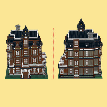 Queen Anne Haus Große bolivianische Architektur-Straßenszene Bausteine von Soar Brick