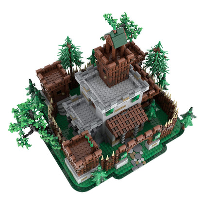 moc-235461 forestmen’s castle building blocks set (3817pcs)