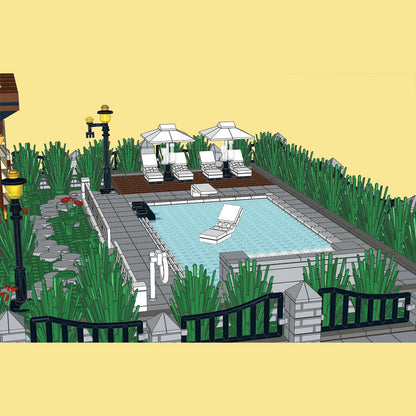 Bausteine für ein architektonisches Stadtbildmodell „Leisure Club“ von Soar Brick