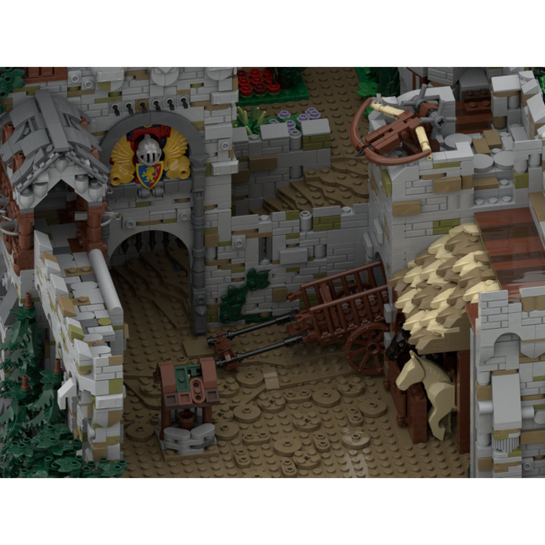 moc-206892 medieval castle building blocks set(21090pcs)
