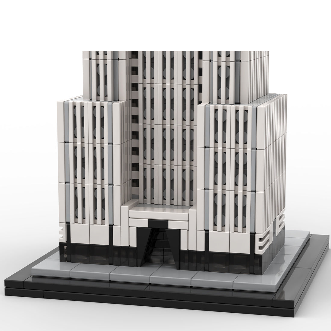 moc-127022 chrysler building 1/800 scale building blocks set (1207pcs)