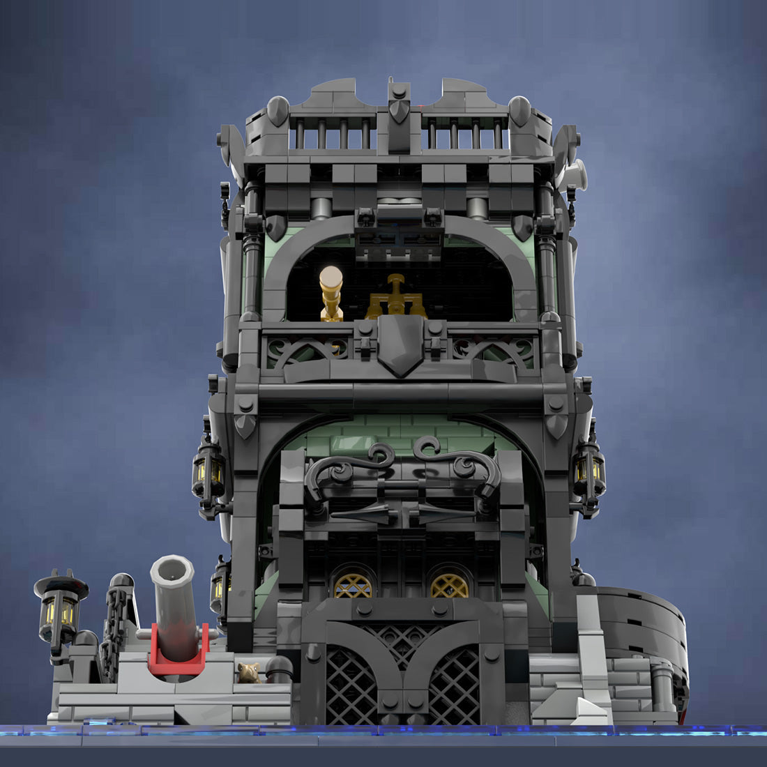 Black Watchtower Pirate Fortress Building Blocks