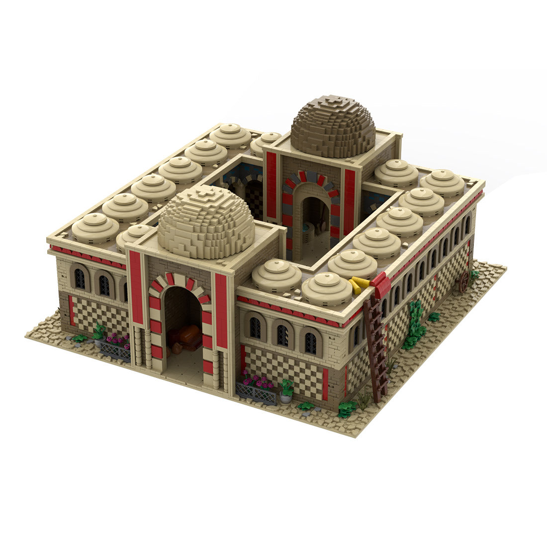 moc-215422 age of empires - middle eastern caravanserai building blocks set (11111pcs)