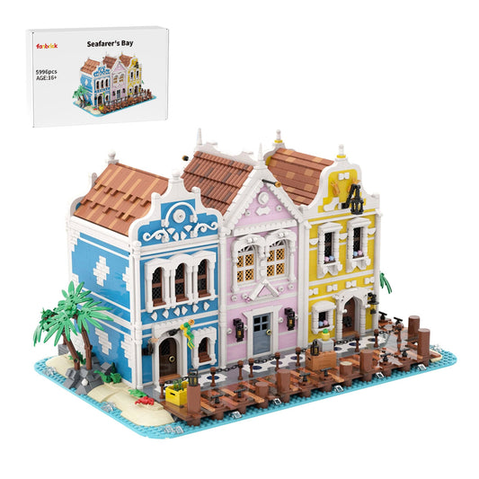 moc-251238 seafarer's bay building blocks set by mikey_brickalloti (5996pcs)