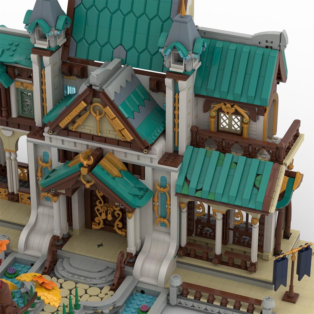 elven fantasy architecture building blocks
