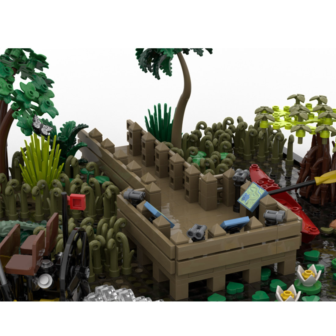 everglades diorama display model building blocks set 