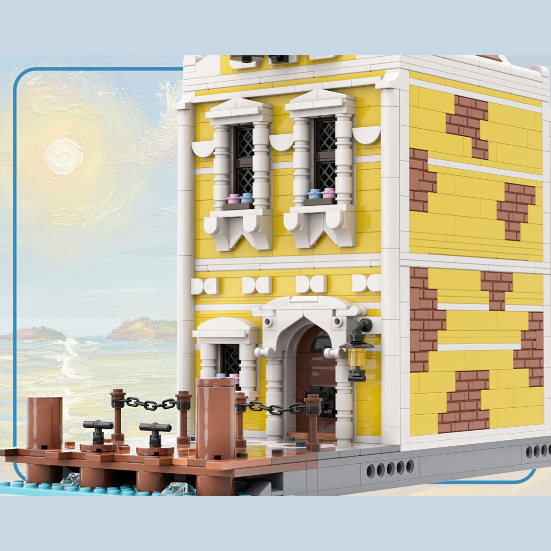 moc-251238 seafarer's bay building blocks set by mikey_brickalloti 