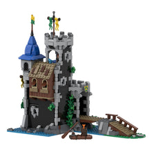 moc-148389 medieval lakeside county fortress building block set (933pcs)