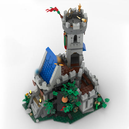 moc-209693 the hidden grove stronghold building blocks set (1078pcs)