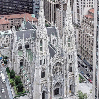 moc-212962 1/800 scale st. patrick’s cathedral building blocks set (580pcs)