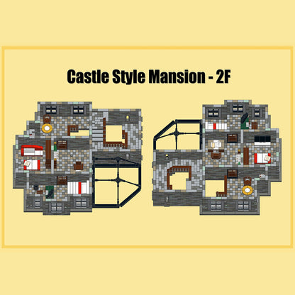 gothic castle villa victorian mansion building blocks set (10285pcs)