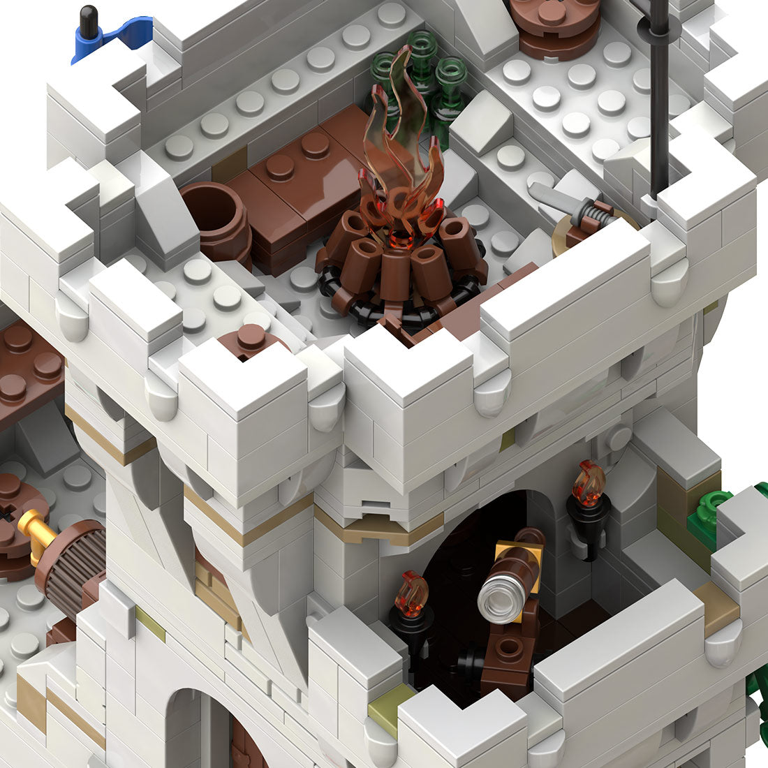 MOC-269330 Medieval Black Falcon's Outpost Castle Building Block