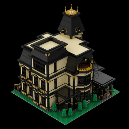 gothic victorian mansion european villa building blocks (5528pcs)