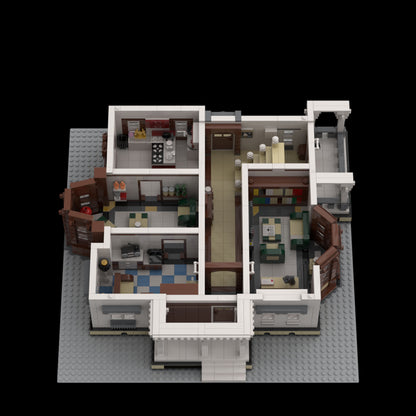suburban residence building block set(7407pcs)