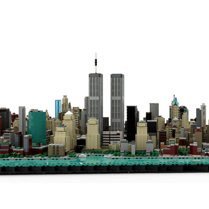 old world trade center skyline building blocks set by taters
