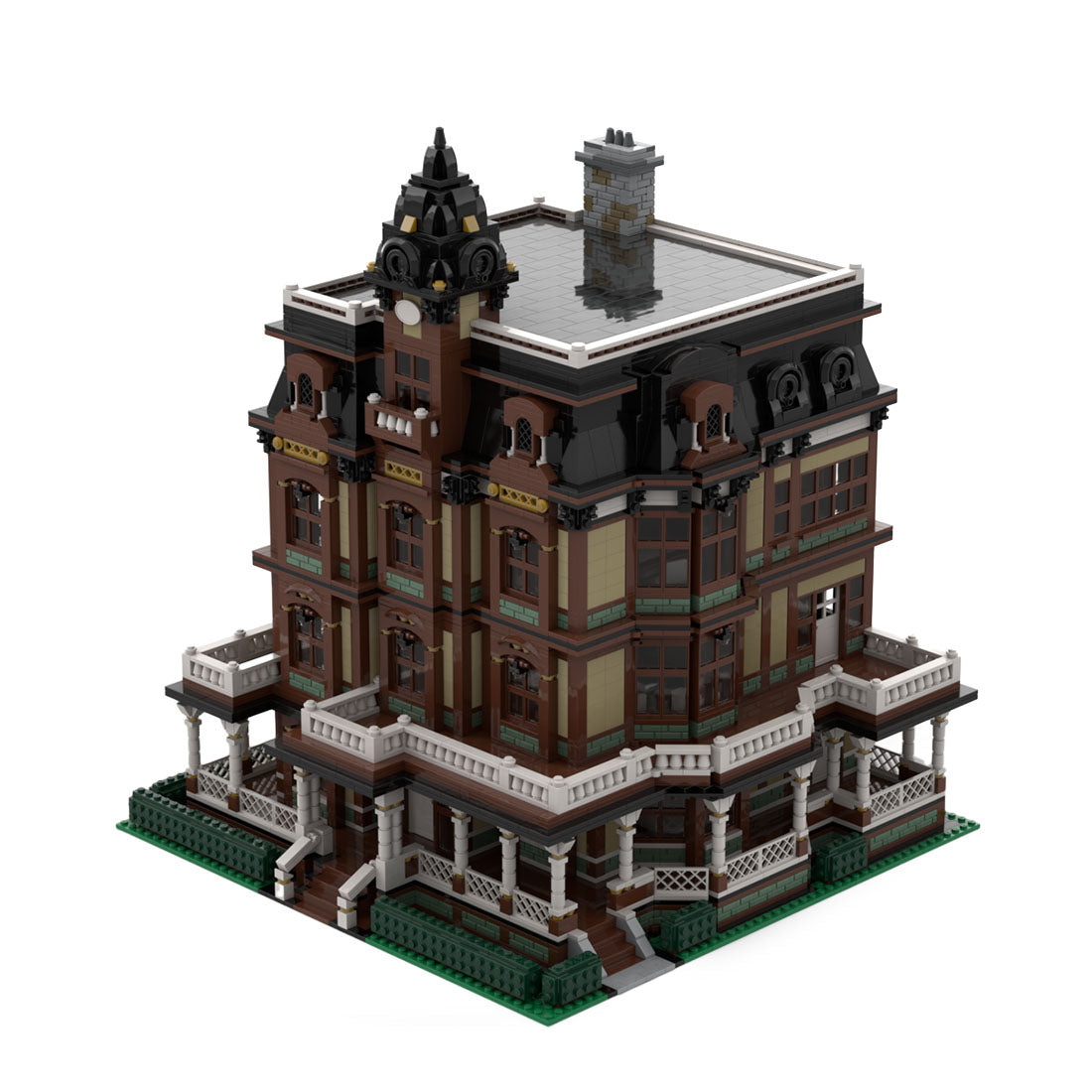 queen anne house building blocks