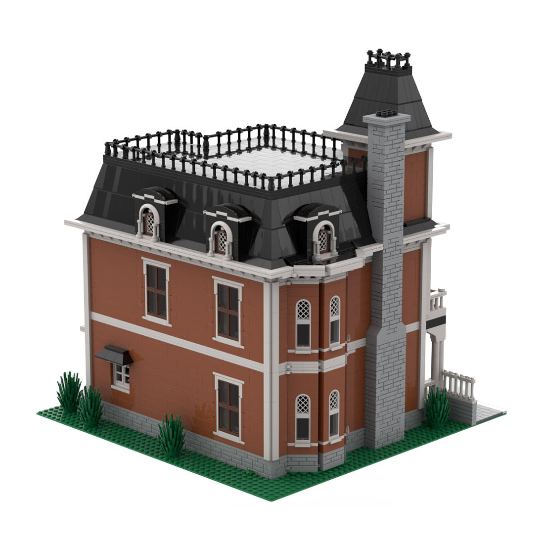 second empire house street scene building blocks toys