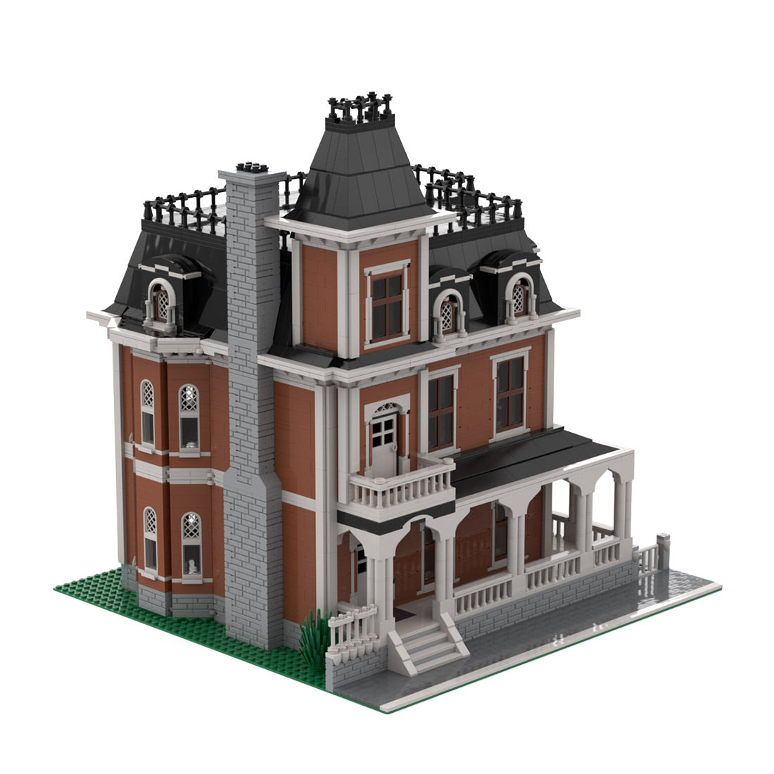 fanbrick second empire house street scene building blocks toys set