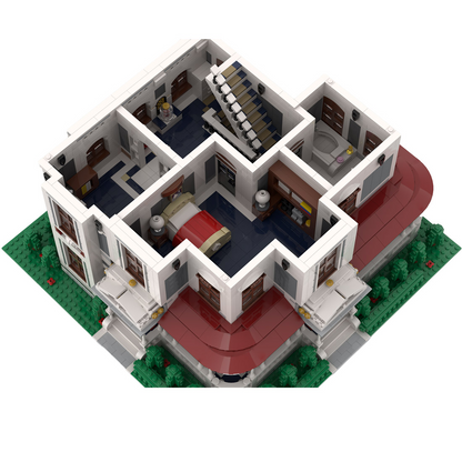 victorian garden mansion architectural street scene building block set by soar brick
