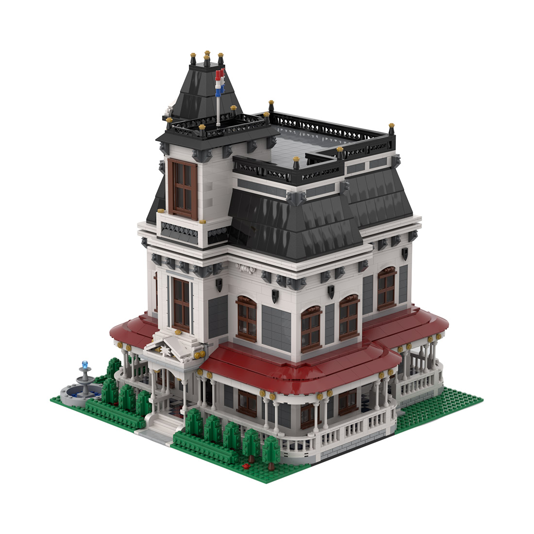 victorian garden mansion building block
