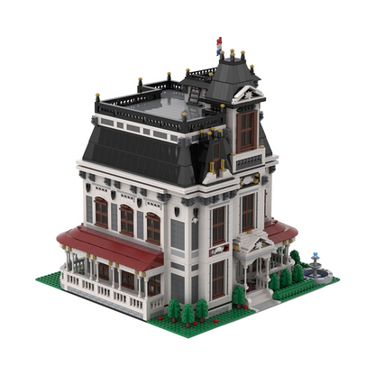 victorian garden mansion large bolivian style architectural street scene building block