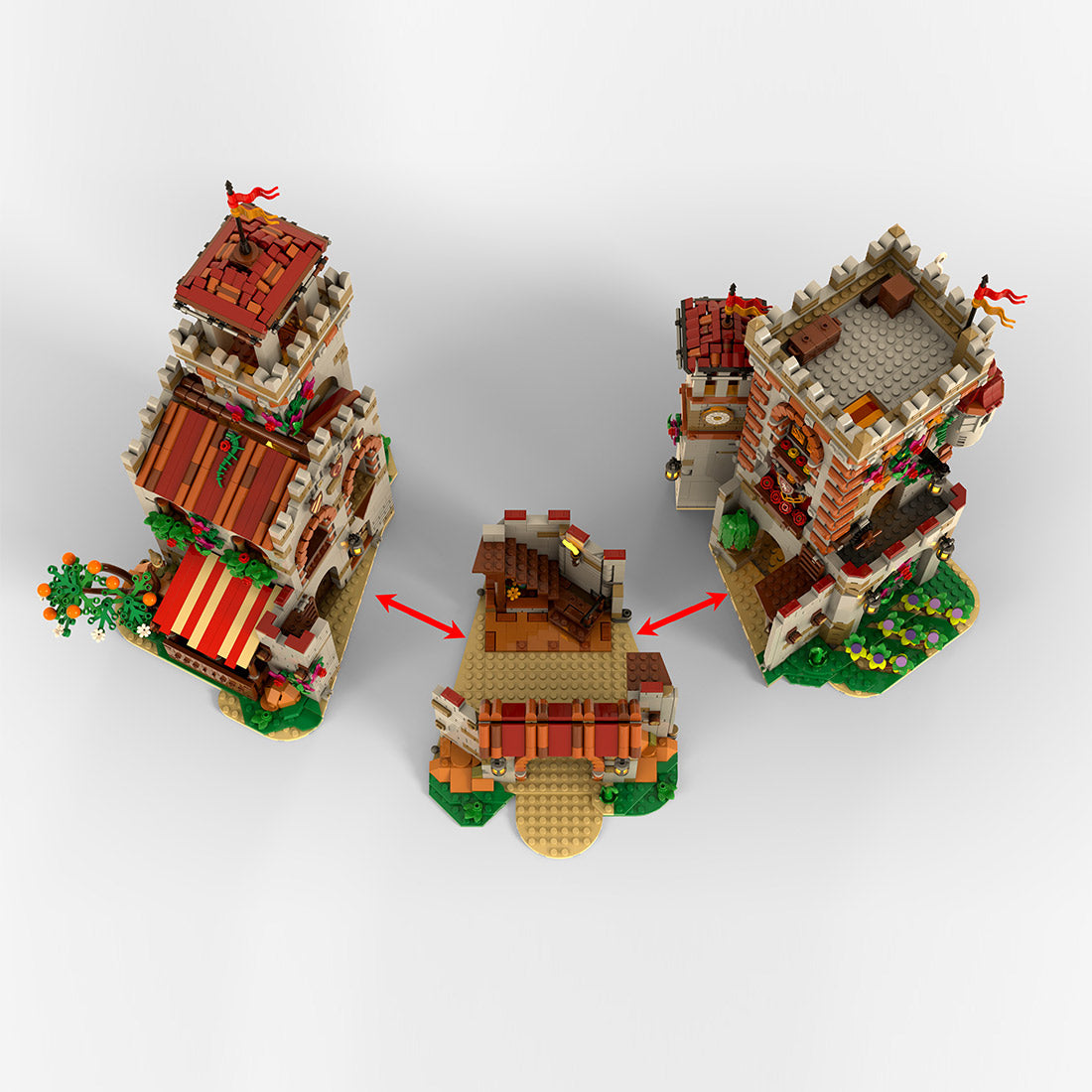 fantasy medieval castle building blocks set