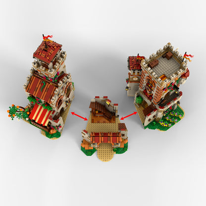 fantasy medieval castle building blocks set