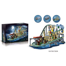 Sci-Fi Electric Motorized Castle Roller Coaster Building Block