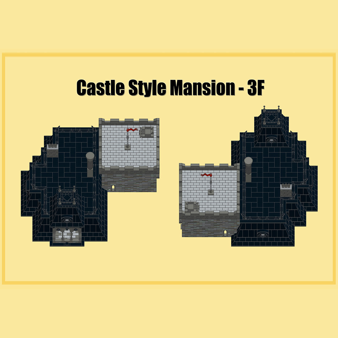 gothic castle villa victorian mansion building blocks set (10285pcs)