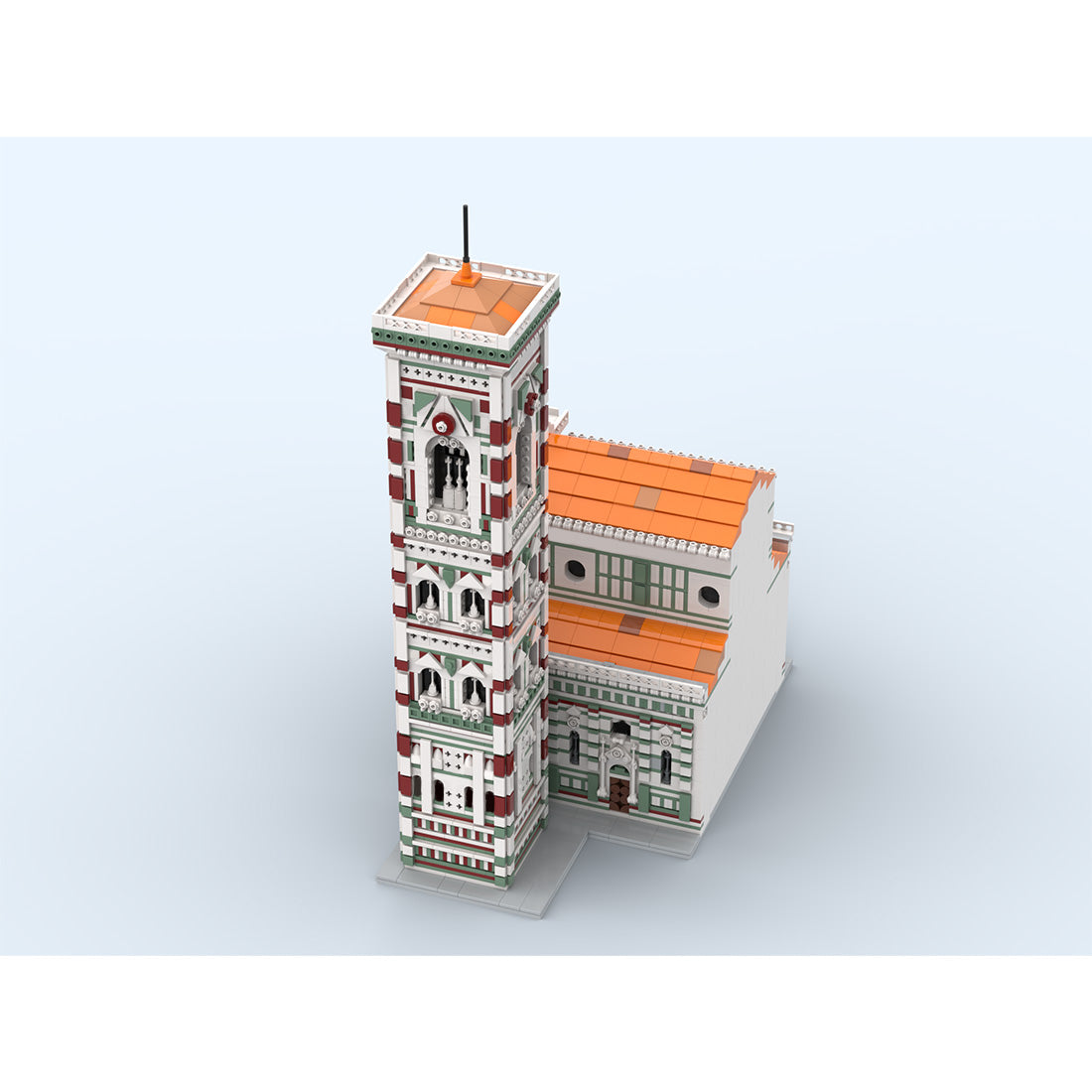 giotto’s bell tower historical landmark building set