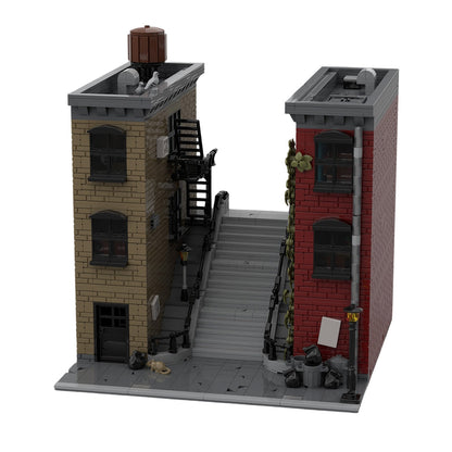 joker stairs moc building blocks set 3889pcs modular street view architectural kit