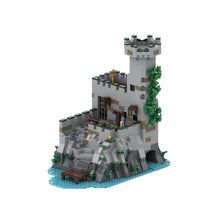medieval island prison building block set