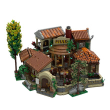 mediterranean pizzeria building blocks set, 4311pcs tuscan restaurant model