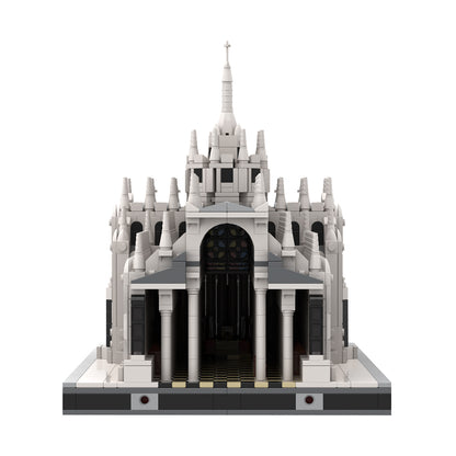 milan cathedral building blocks set, 3297pcs gothic architecture model
